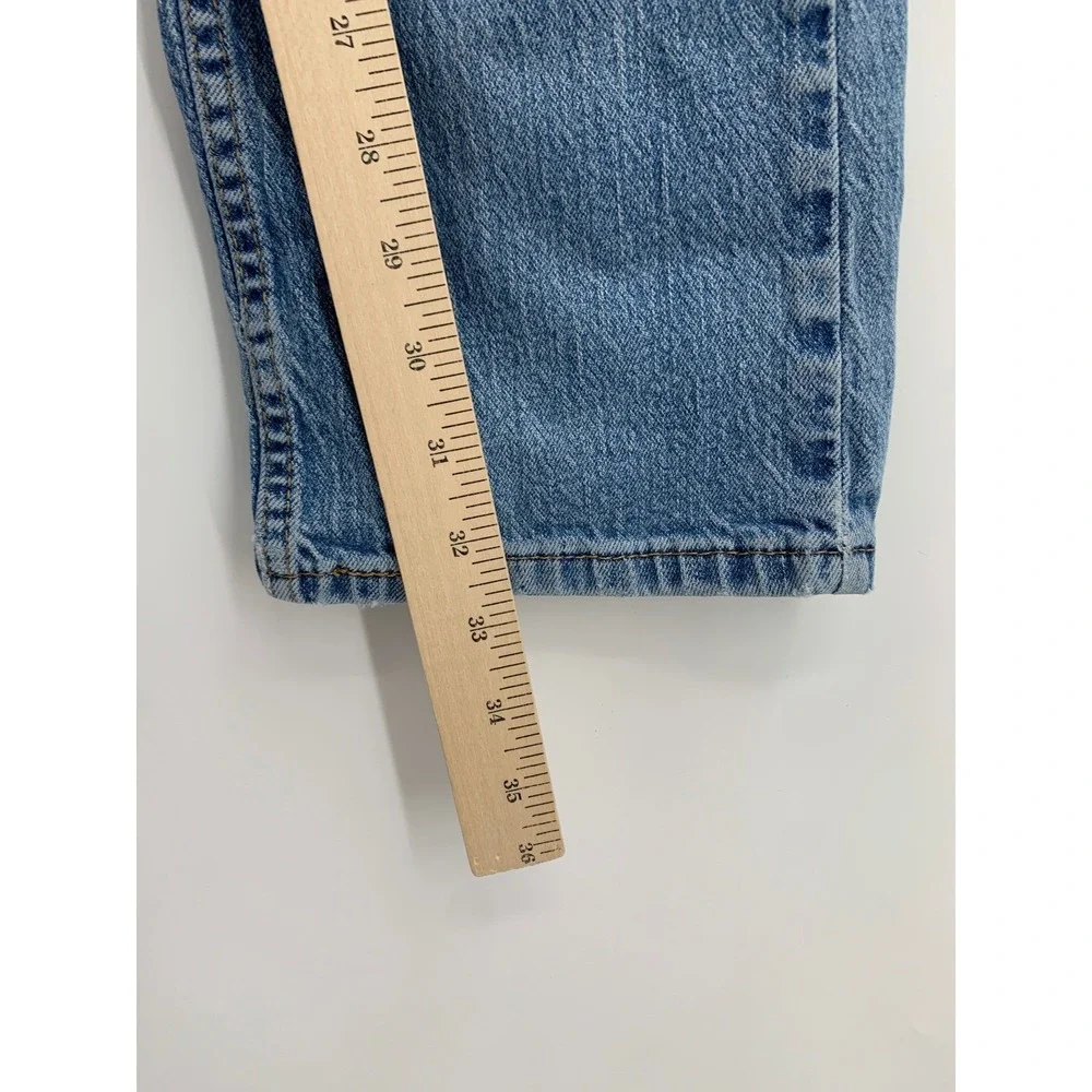 Levis‎ 505 Jeans Mens 32x34 Blue Distressed Paint Splatter Denim Pants